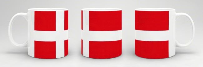 Flaggentasse D&auml;nemark Flagge
