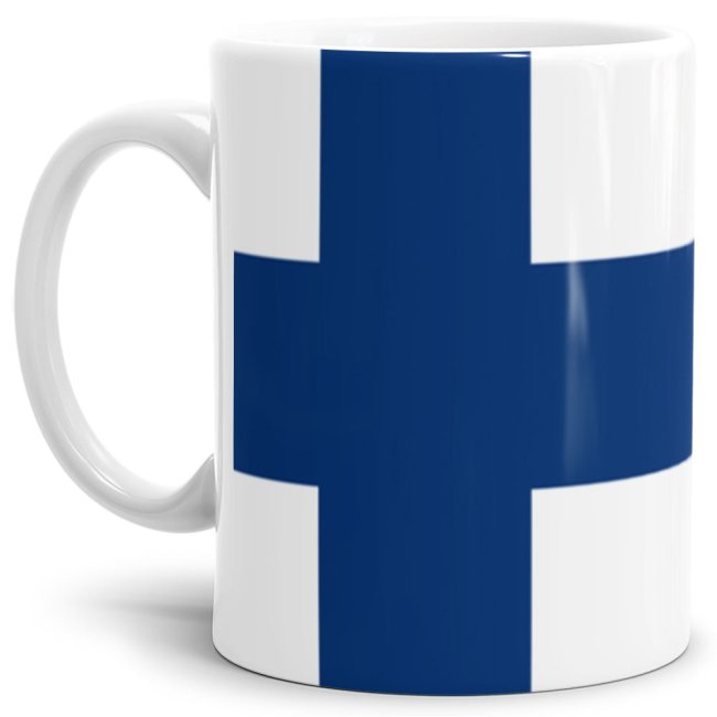 Flaggentasse Finnland Flagge
