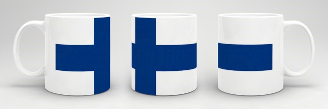 Flaggentasse Finnland Flagge