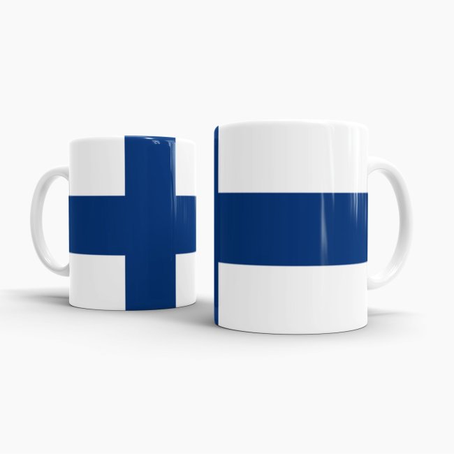 Flaggentasse Finnland Flagge