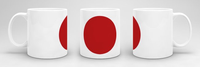 Flaggentasse Japan Flagge