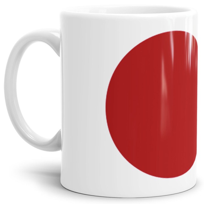 Flaggentasse Japan Flagge
