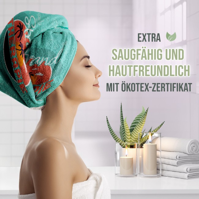 Badetuch mit Text selbst gestalten - Strandtherapie - 140 x 70 cm