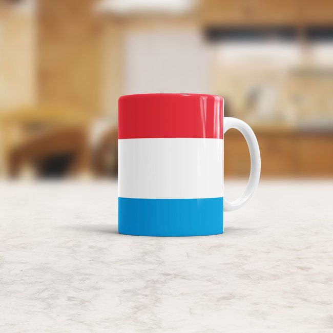 Flaggentasse Luxemburg Flagge