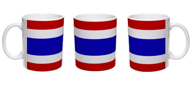 Flaggentasse Thailand Flagge