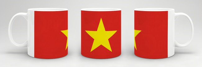 Flaggentasse Vietnam Flagge