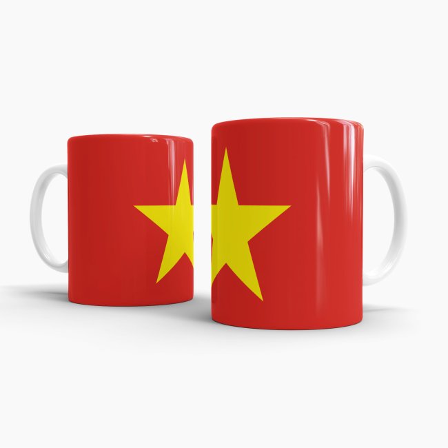 Flaggentasse Vietnam Flagge