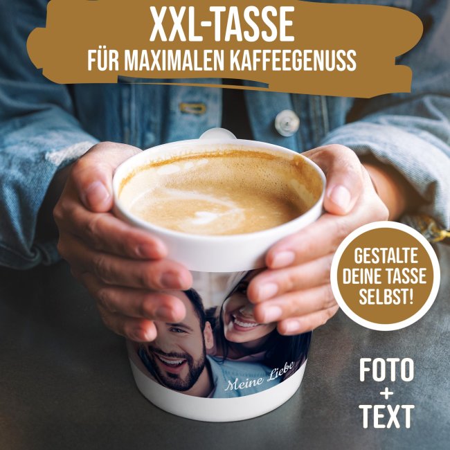 XXL Fototasse BIG 500 ml - Basic-Druck