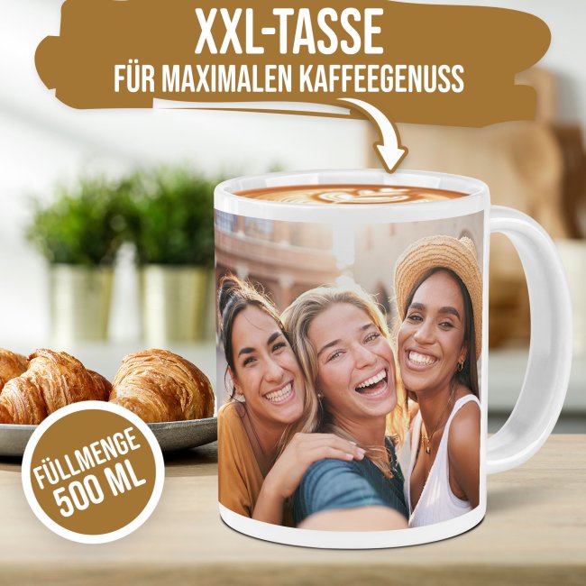 XXL Fototasse BIG 500 ml - Classic-Druck