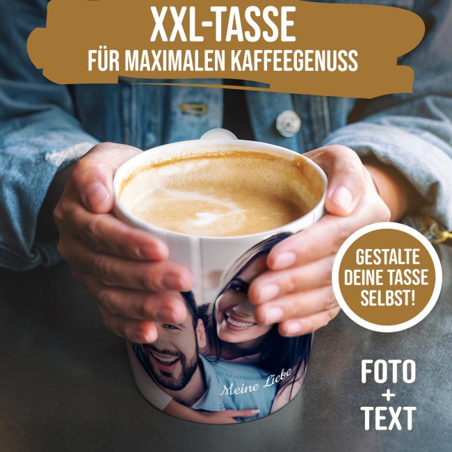 XXL Fototasse BIG 500 ml - Panorama-Druck