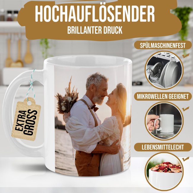 XXL Fototasse BIG 500 ml - Panorama-Druck