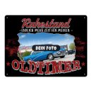 Autoschild - Ruhestand, mehr Zeit f&uuml;r den Oldtimer -...