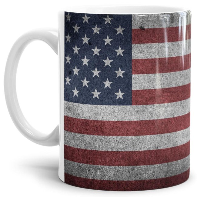Retro Flaggentasse USA