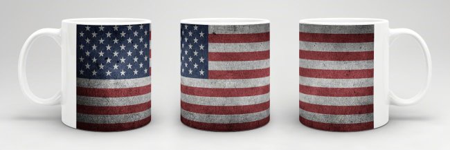 Retro Flaggentasse USA