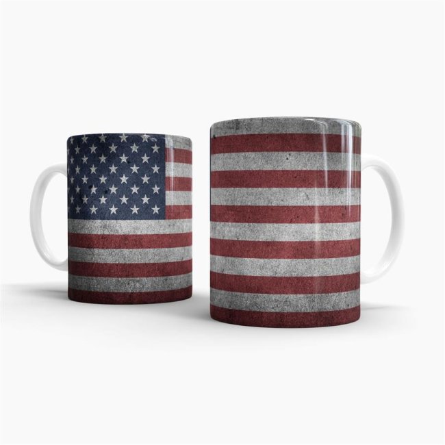 Retro Flaggentasse USA