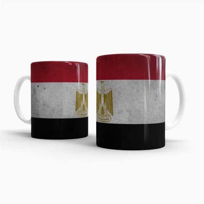 Tasse Aegypten Flagge Retro