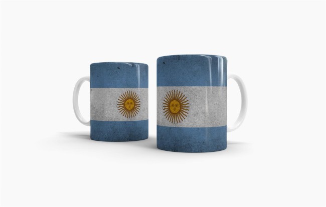 Retro Flaggentasse Argentinien