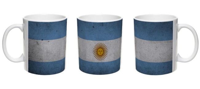 Retro Flaggentasse Argentinien