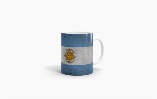 Tasse Argentinien Flagge Retro