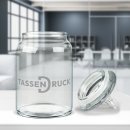 Personalisierte Vorratsdose aus Glas mit Gravur - mit...