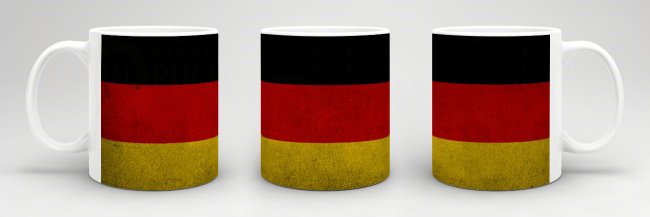Tasse Deutschland Flagge Retro
