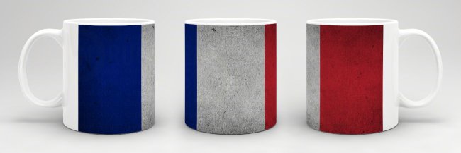 Retro Flaggentasse Frankreich Retro