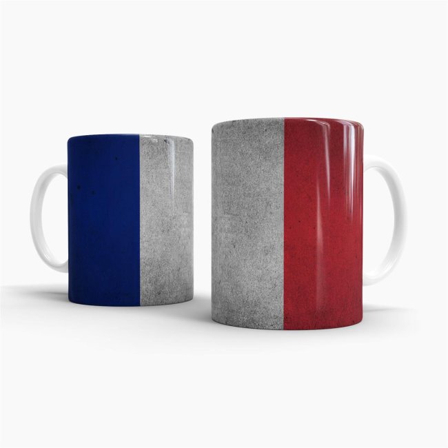 Retro Flaggentasse Frankreich Retro