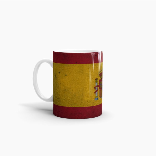 Retro Flaggentasse Spanien