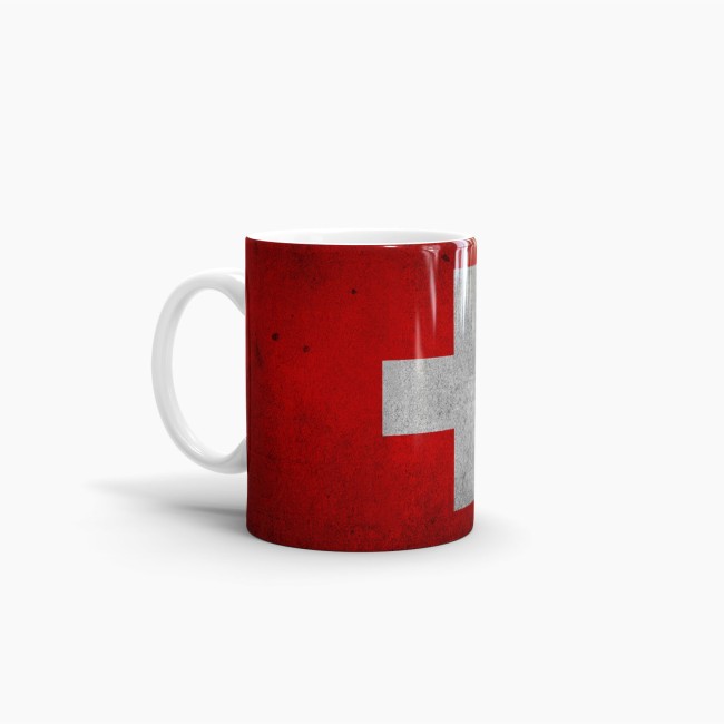 Retro Flaggentasse Schweiz