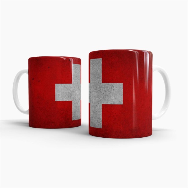 Retro Flaggentasse Schweiz