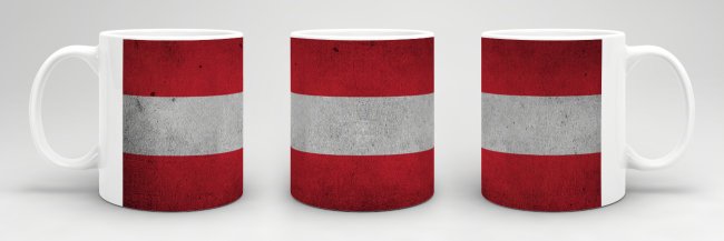 Retro Flaggentasse &Ouml;sterreich