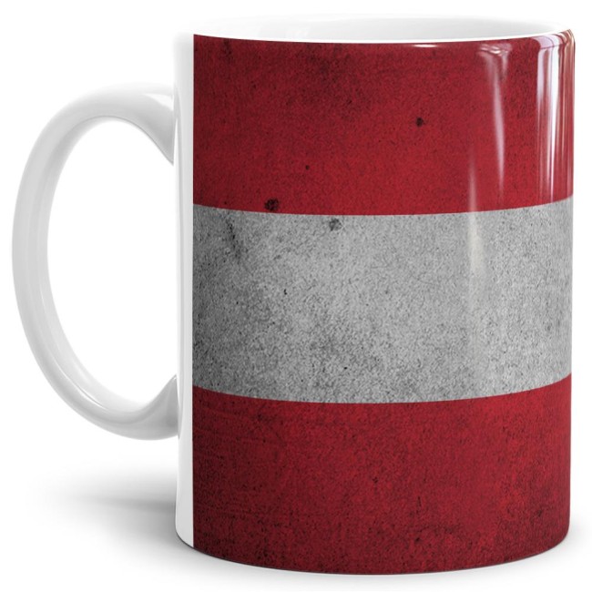 Retro Flaggentasse &Ouml;sterreich