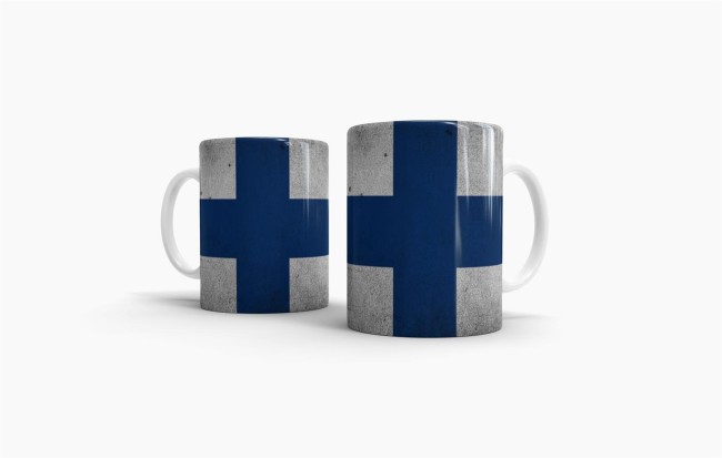 Retro Flaggentasse Finnland