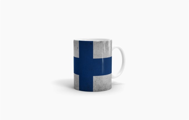 Retro Flaggentasse Finnland