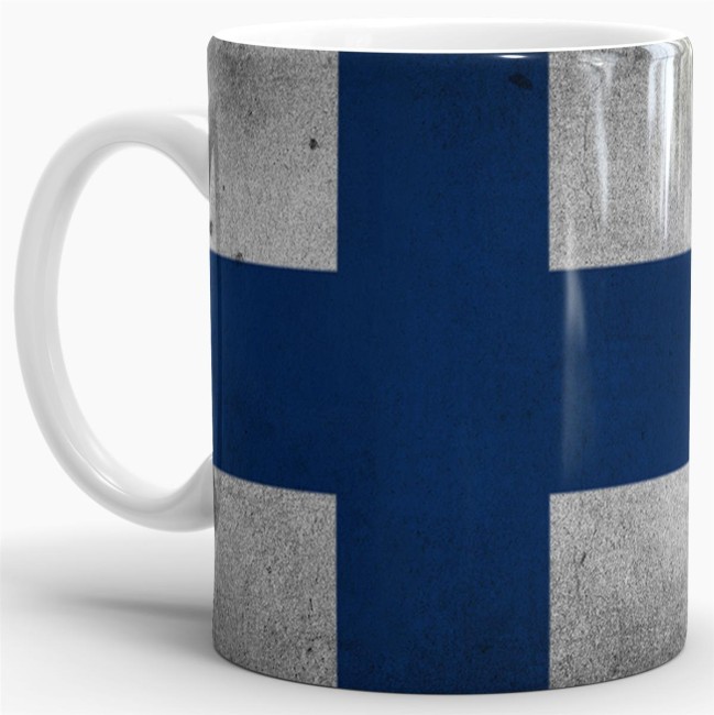 Retro Flaggentasse Finnland