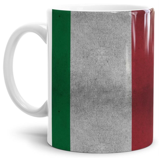 Retro Flaggentasse Italien