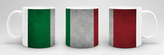 Retro Flaggentasse Italien