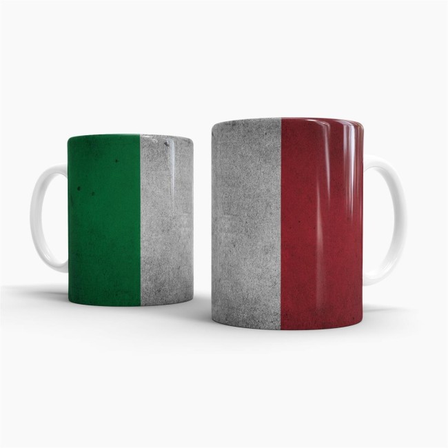 Retro Flaggentasse Italien