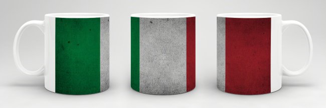 Tasse Italien Flagge Retro