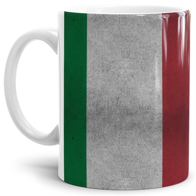Retro Flaggentasse Italien
