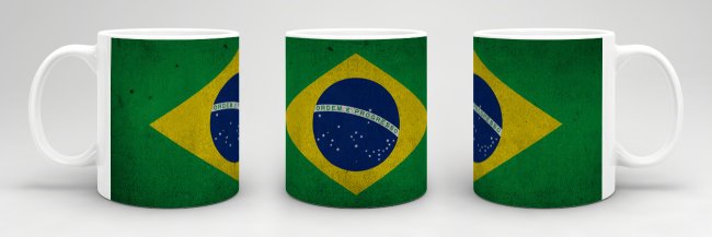Retro Flaggentasse Brasilien