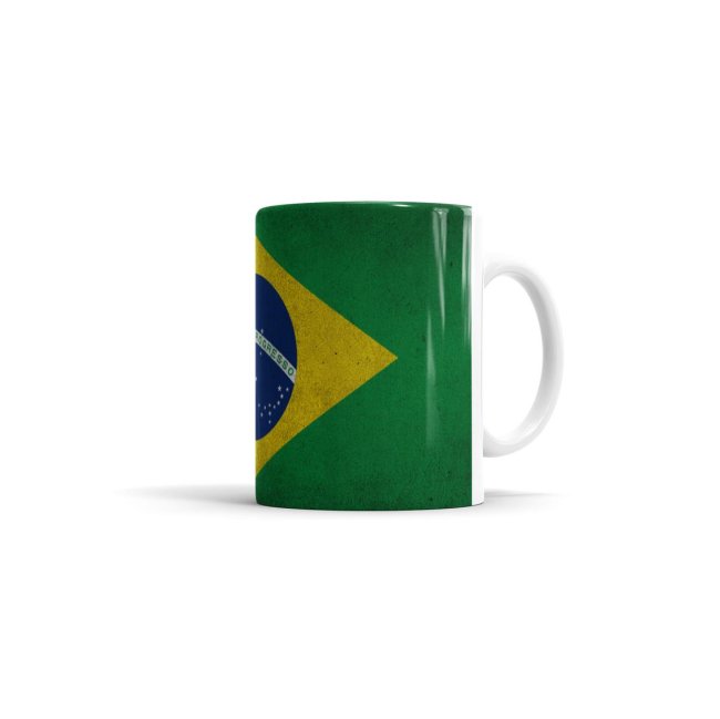 Tasse Brasilien Flagge Retro