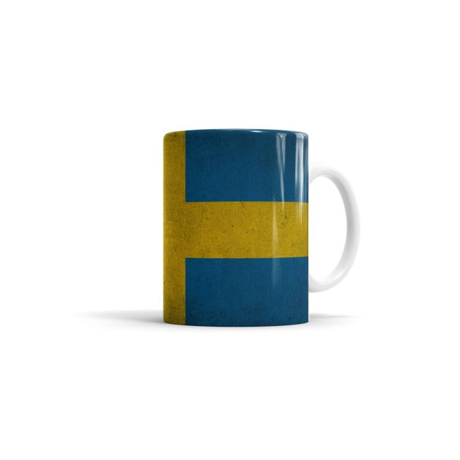 Tasse Schweden Flagge Retro