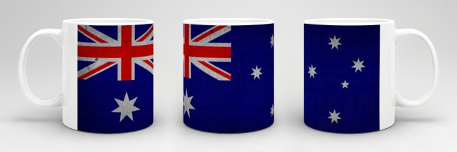Retro Flaggentasse Australien