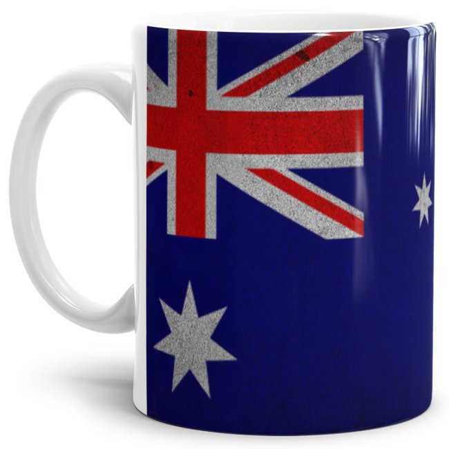 Retro Flaggentasse Australien