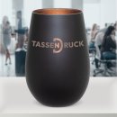 Zweifarbiges Windlicht mit Gravur in Matt-Schwarz - 3...