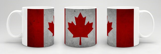 Retro Flaggentasse Kanada