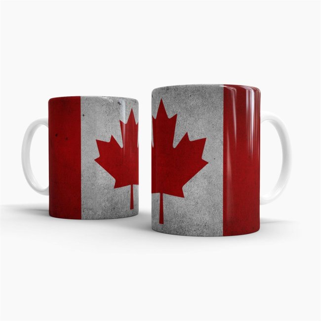 Retro Flaggentasse Kanada