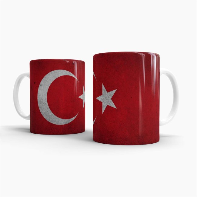 Retro Flaggentasse Tuerkei