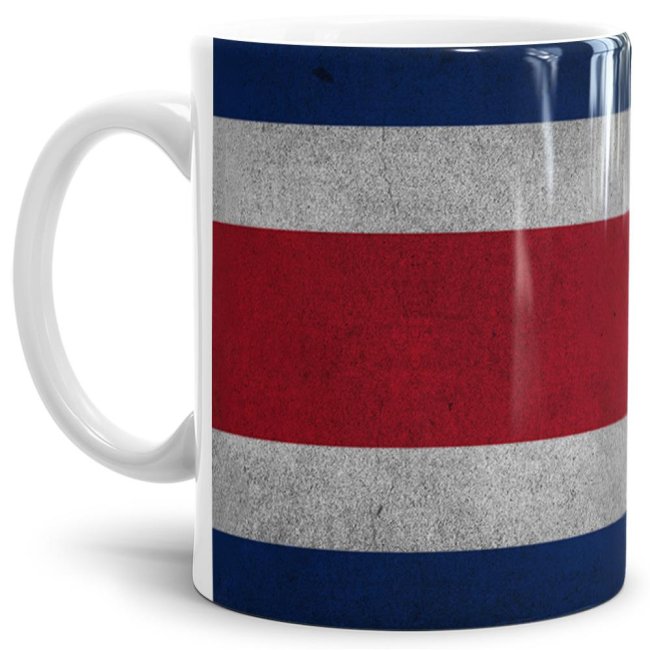 Retro Flaggentasse Costa Rica